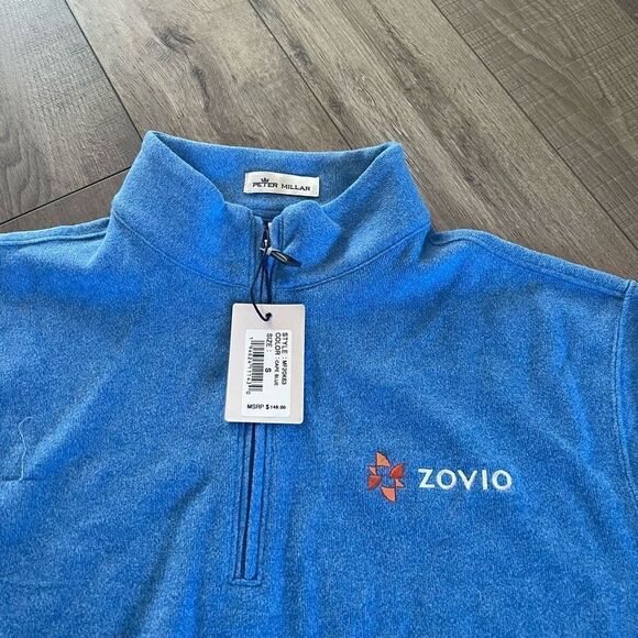 Peter Millar Sea Island Mens Crown Comfort Blue 1/4 Zip Golf Sweater
Sz S - Picture 2 of 7